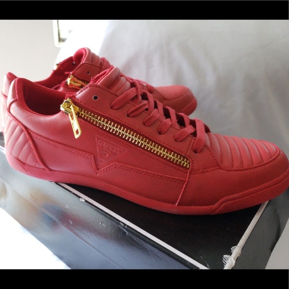 New GUESS Jamrock Medium Red Shoes SZ 9.5 - Picture 1 of 7